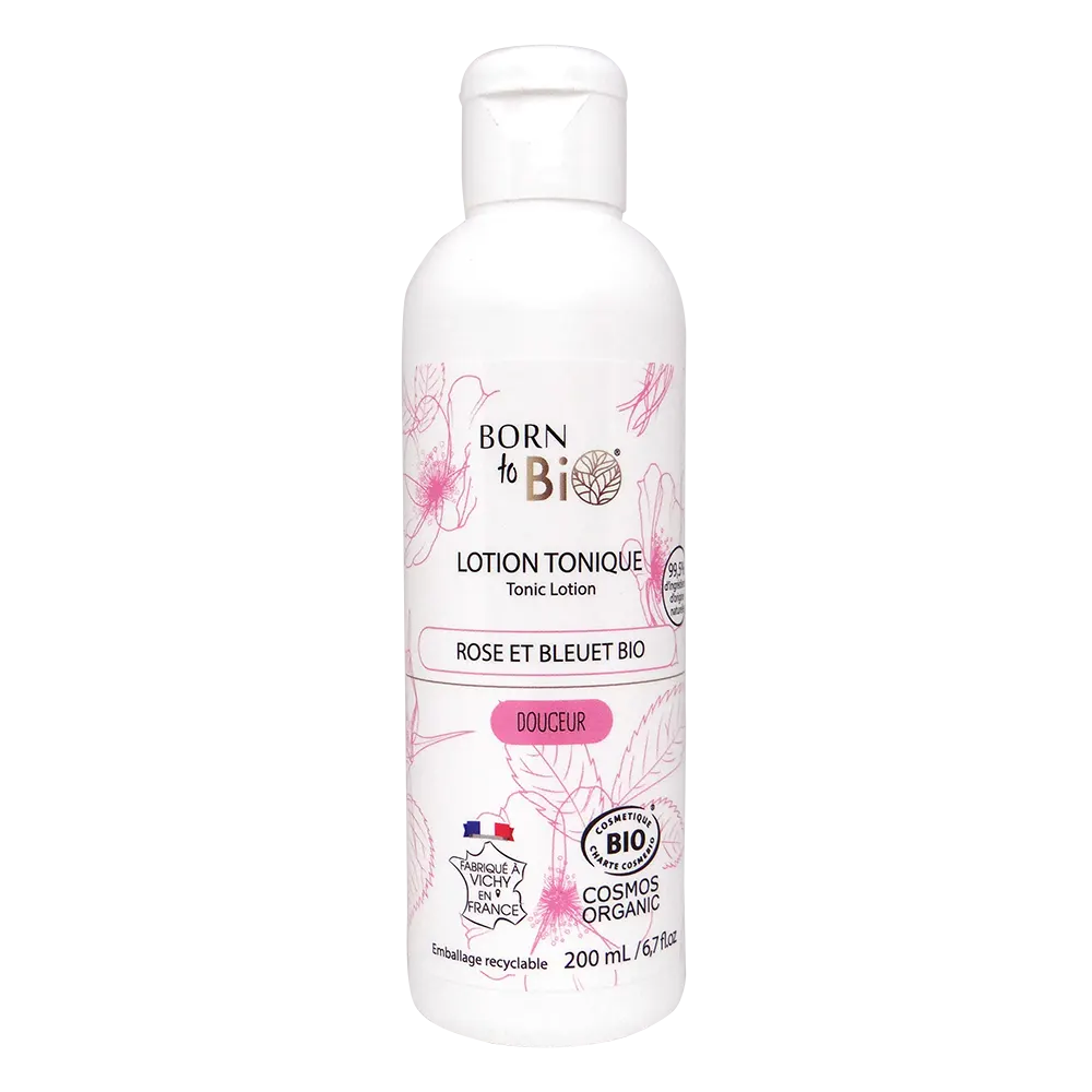 Rose and Cornflower Tonic Lotion - Certified organic